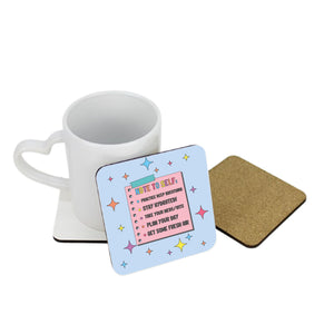 __Lifeis_beautiful__ x LoveCases Note To Self Square Coaster