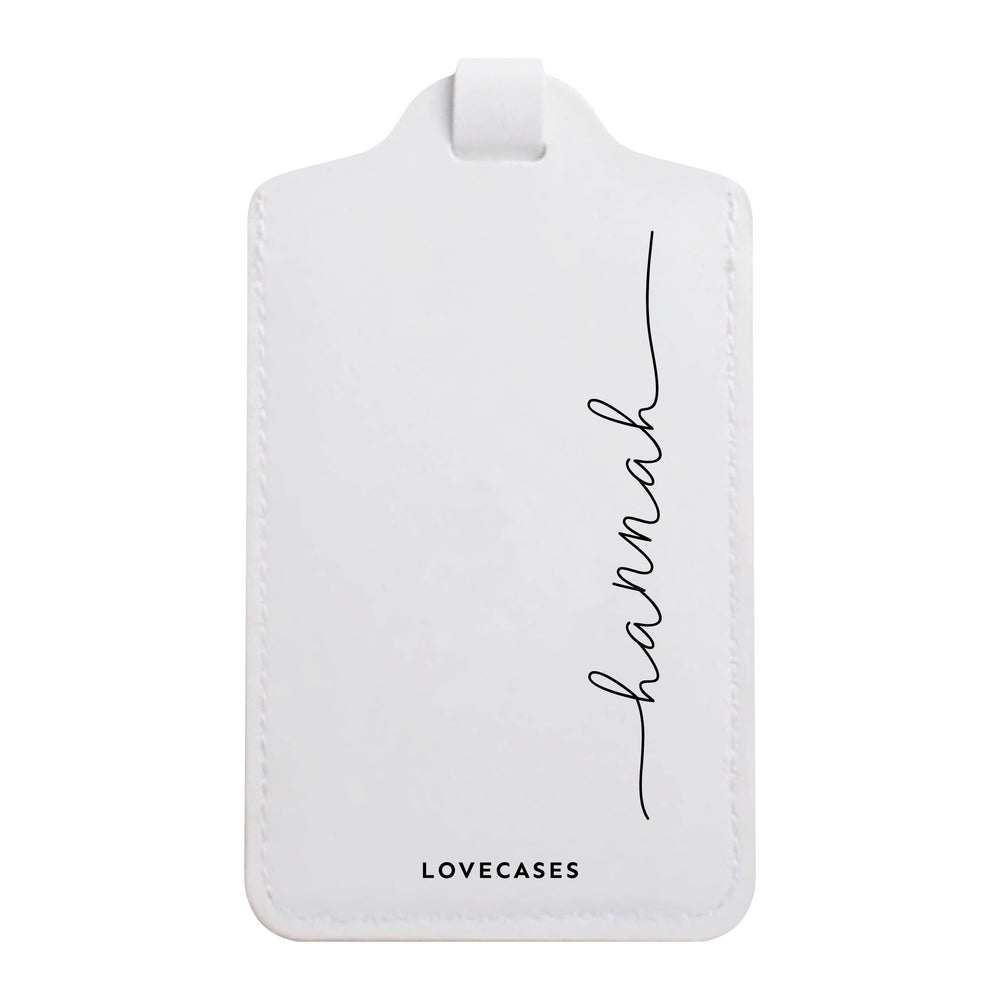 
            
                Load image into Gallery viewer, White Personalised Luggage Tag
            
        