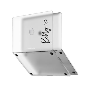 Personalised Black Script MacBook Case
