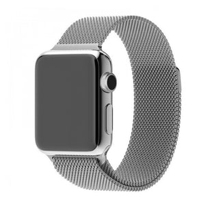 Silver Milanese Apple Watch Strap