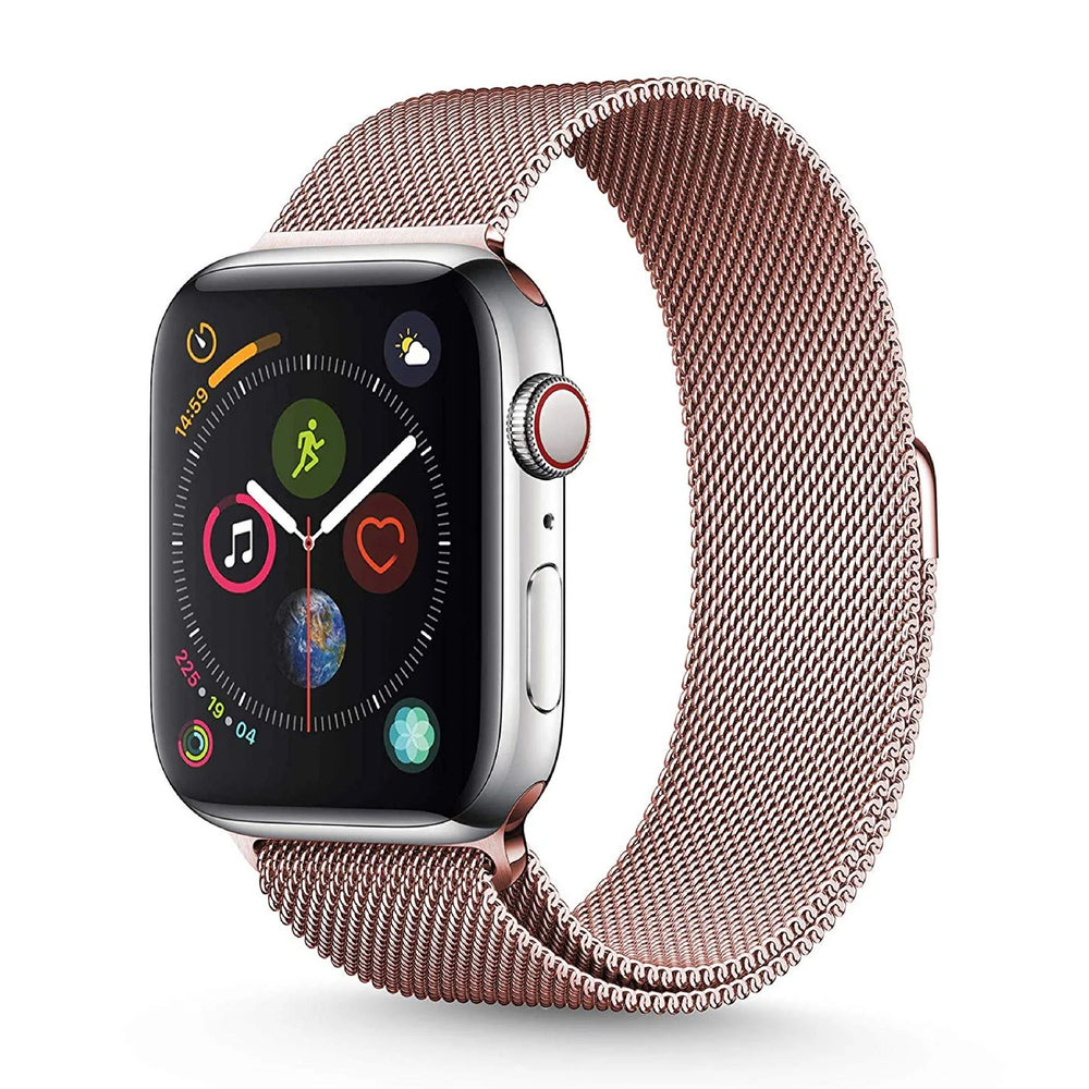 Rose Gold Milanese Apple Watch Strap