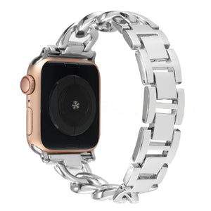 Silver Metal Apple Watch Strap