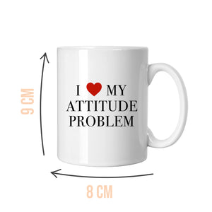 Attitude Problem Slogan White Mug