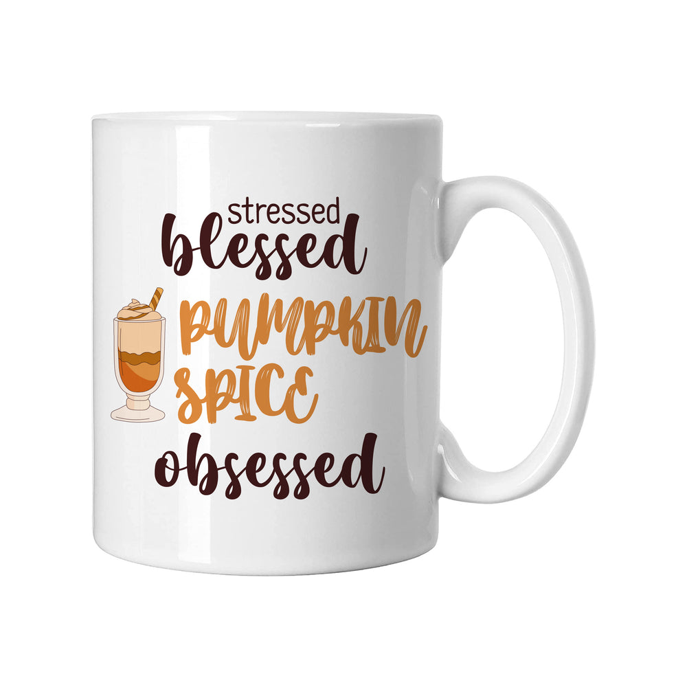 Pumpkin Spice Obsessed White Mug