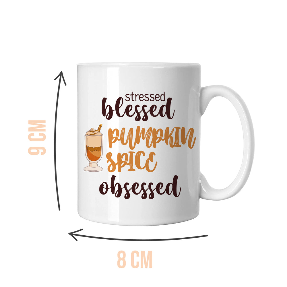 Pumpkin Spice Obsessed White Mug