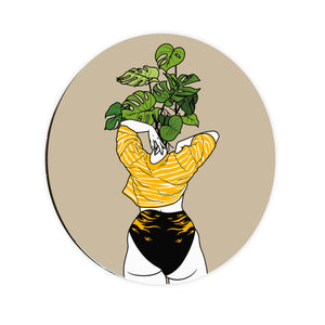 LoveCases x Bodies & Botanics Stripes Circle Coaster