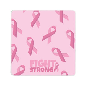 Pink Ribbon Square Coaster