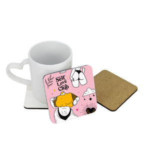 LoveCases x Bodies & Botanics Self Love Square Coaster