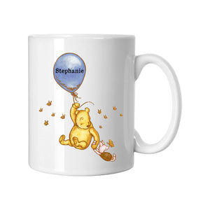 Personalised Vintage Winnie The Pooh White Mug