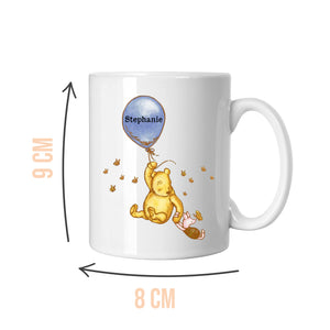 Personalised Vintage Winnie The Pooh White Mug