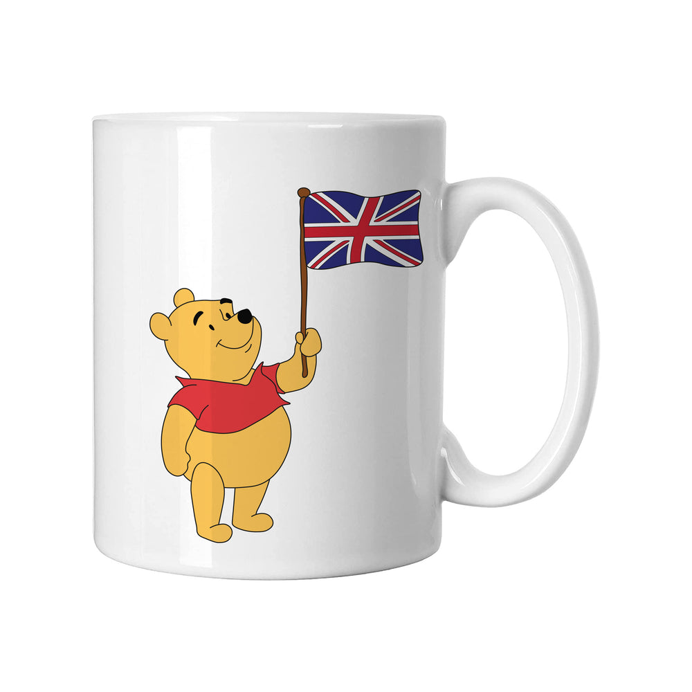 Winnie The Pooh Union Jack White Mug