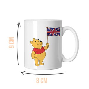 Winnie The Pooh Union Jack White Mug