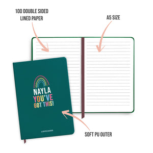 
            
                Load image into Gallery viewer, Personalised You&amp;#39;ve Got This Teal Notebook
            
        