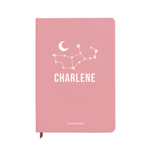 Personalised Constellation Pink Notebook