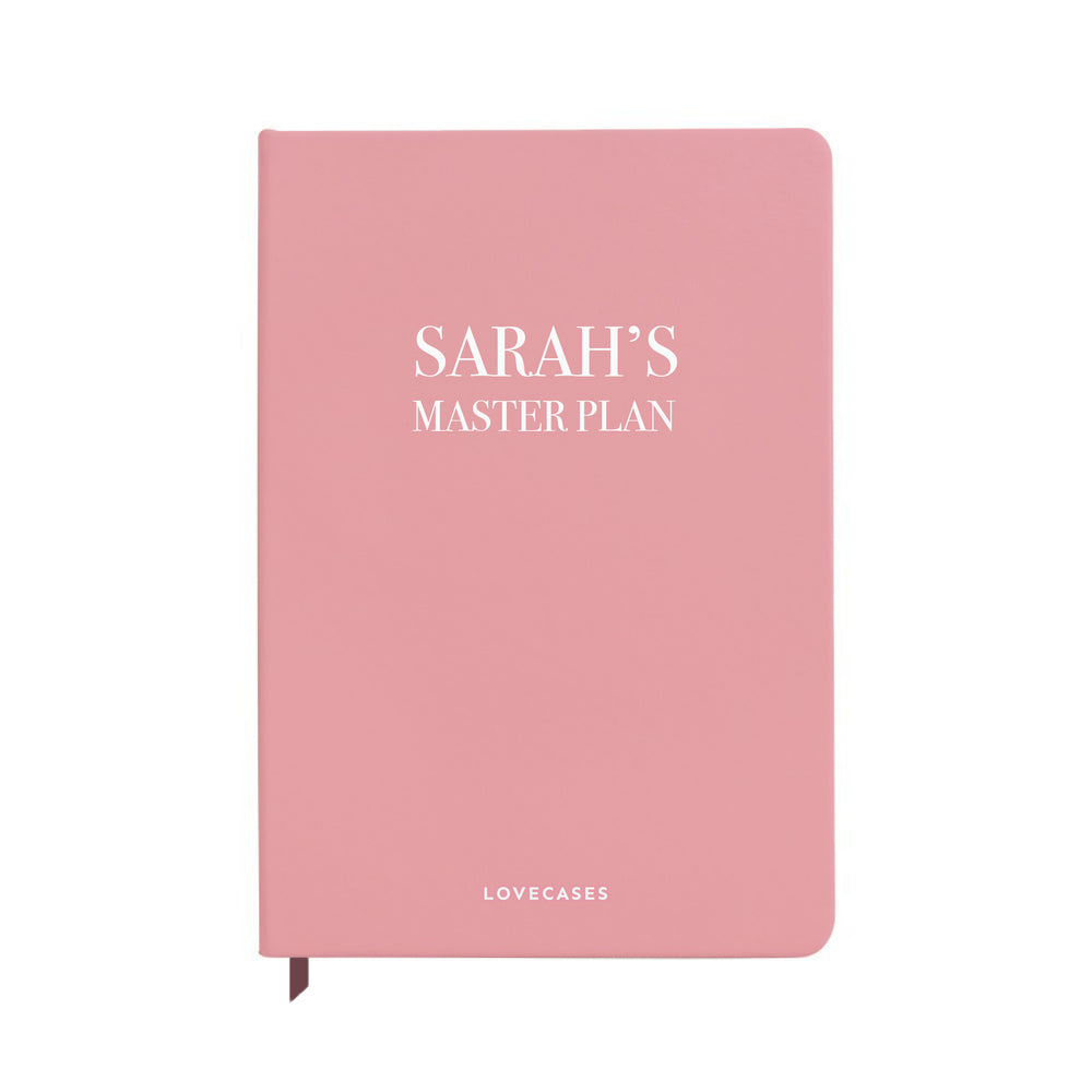 Personalised Master Plan Pink Notebook