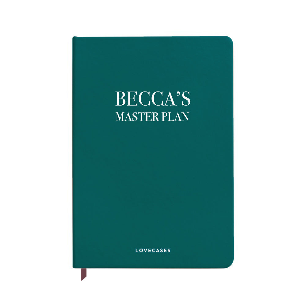 Personalised Master Plan Teal Notebook