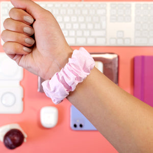 Pink Scrunchie Apple Watch Strap