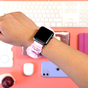 Pink Scrunchie Apple Watch Strap