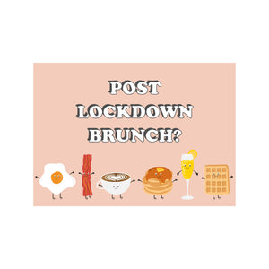 Post Lockdown Brunch? Postcard