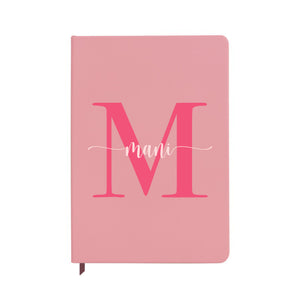 Hot Pink Personalised Initial Notebook