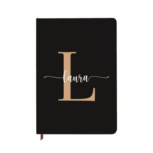 Latte Personalised Initial Notebook