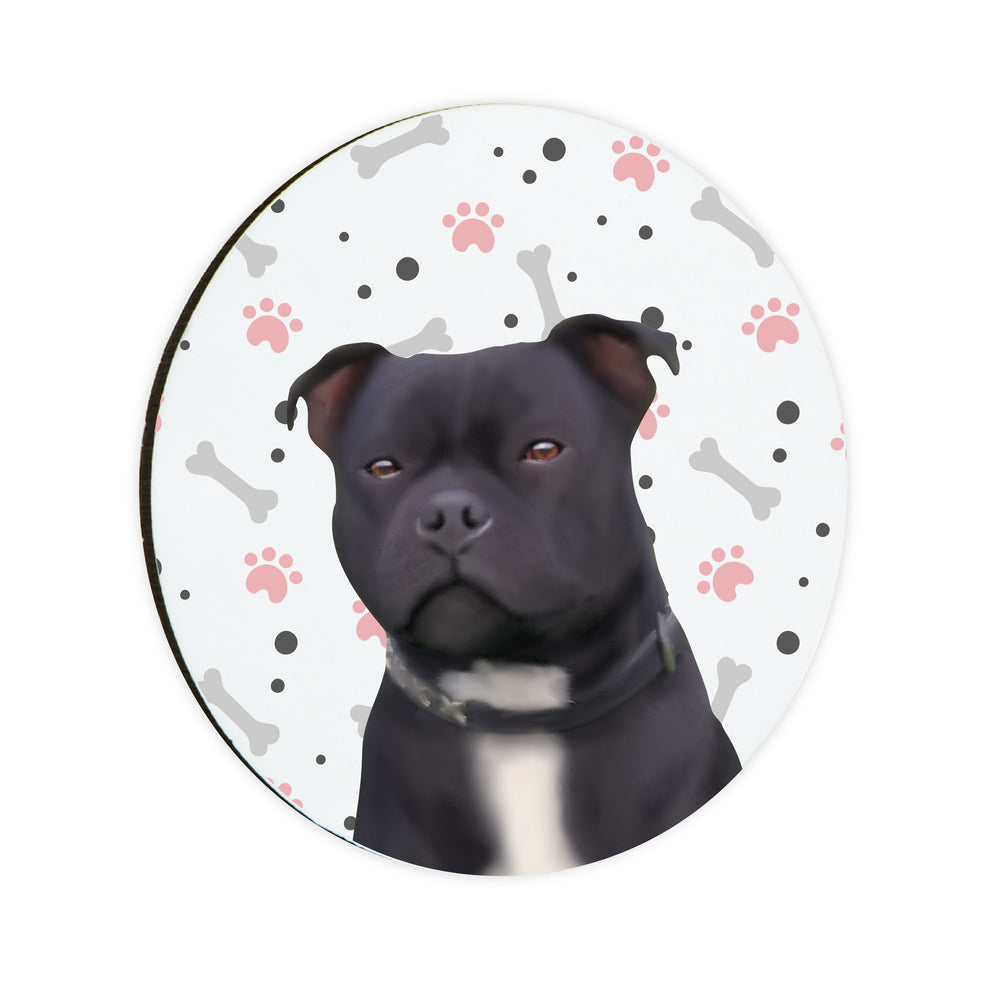 Personalised Pet Portrait Circle Coaster
