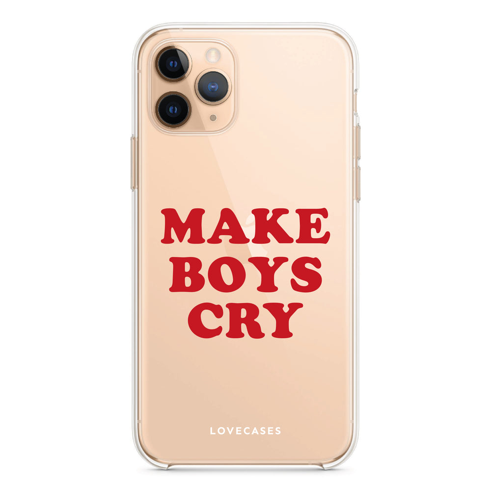 
            
                Load image into Gallery viewer, Make Boys Cry Slogan Phone Case
            
        