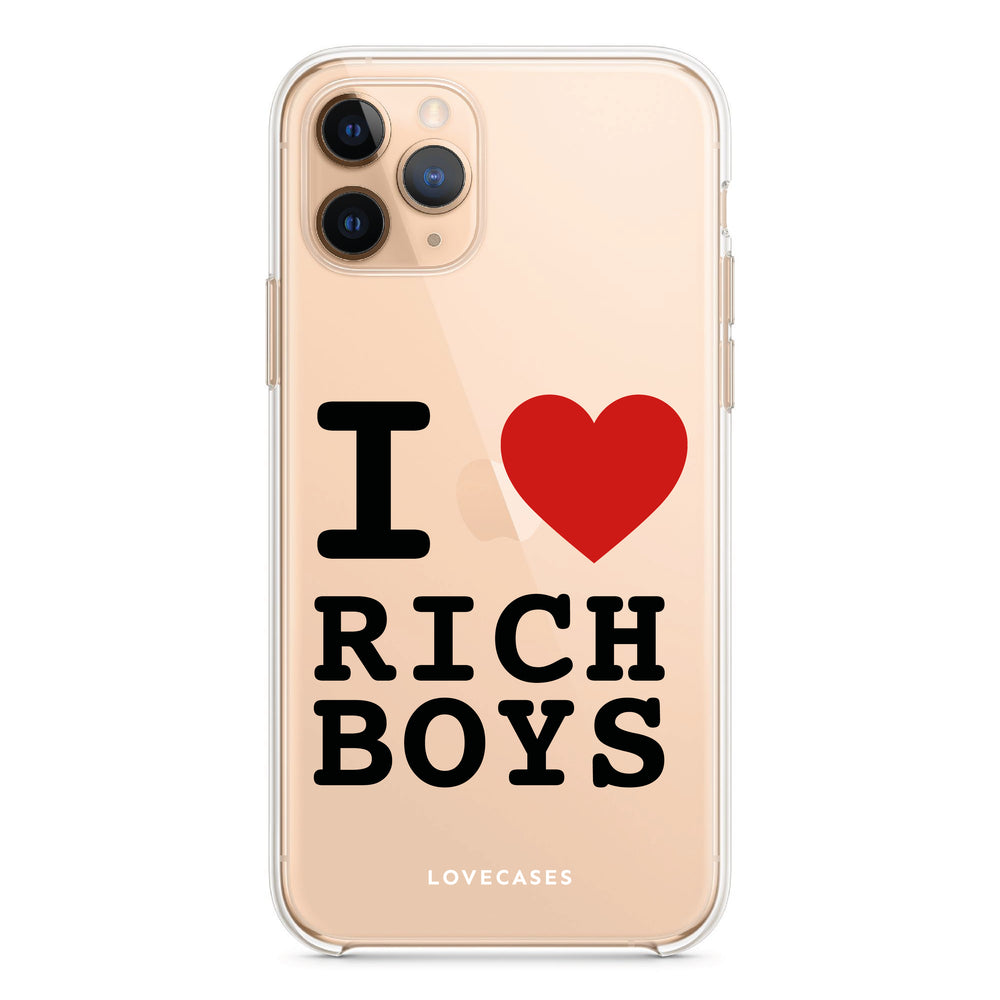 I Love Rich Boys Slogan Phone Case – LoveCases I Love Rich Boys Slogan Phone Case – LoveCases