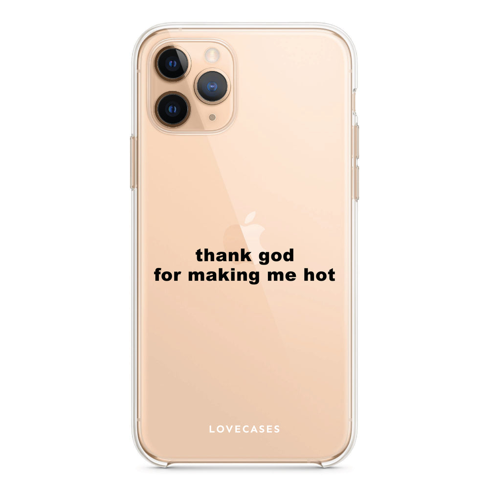 Thank God Slogan Phone Case