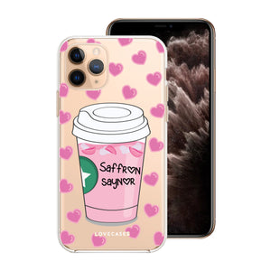 
            
                Load image into Gallery viewer, Personalised Pink Drink Phone Case
            
        
