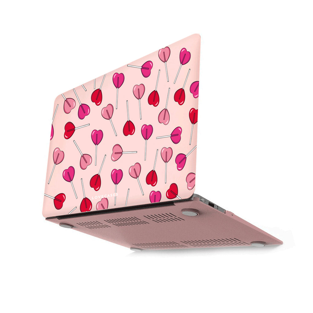 Lollipop Love Matte Pink MacBook Case