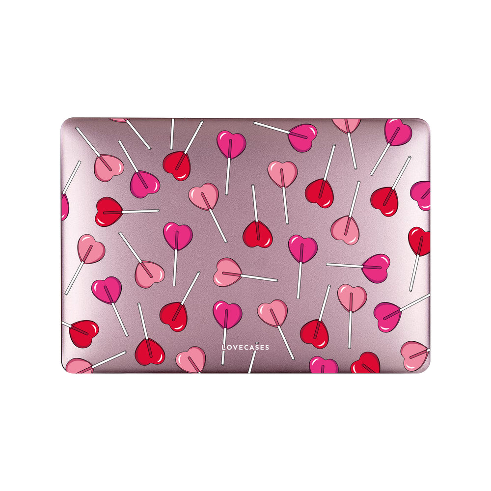 
            
                Load image into Gallery viewer, Lollipop Love Rose Gold MacBook Case
            
        