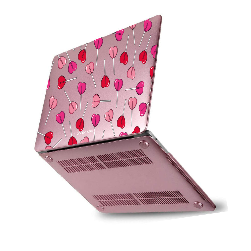 
            
                Load image into Gallery viewer, Lollipop Love Rose Gold MacBook Case
            
        