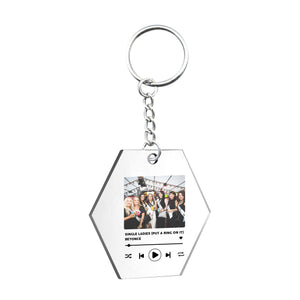 
            
                Load image into Gallery viewer, Personalised Black Song Photo Phone Case, Coaster + Keyring Bundle
            
        