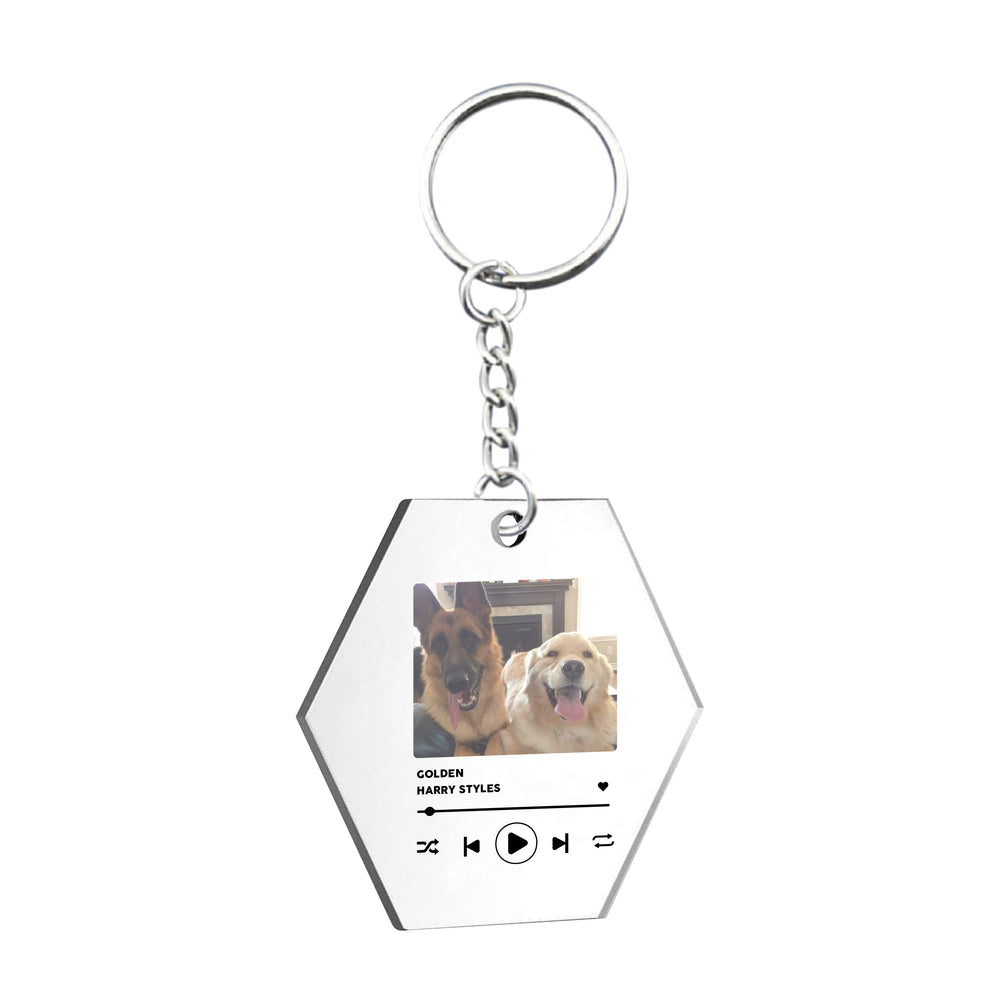 
            
                Load image into Gallery viewer, Personalised White Song Photo Phone Case, Coaster + Keyring Bundle
            
        