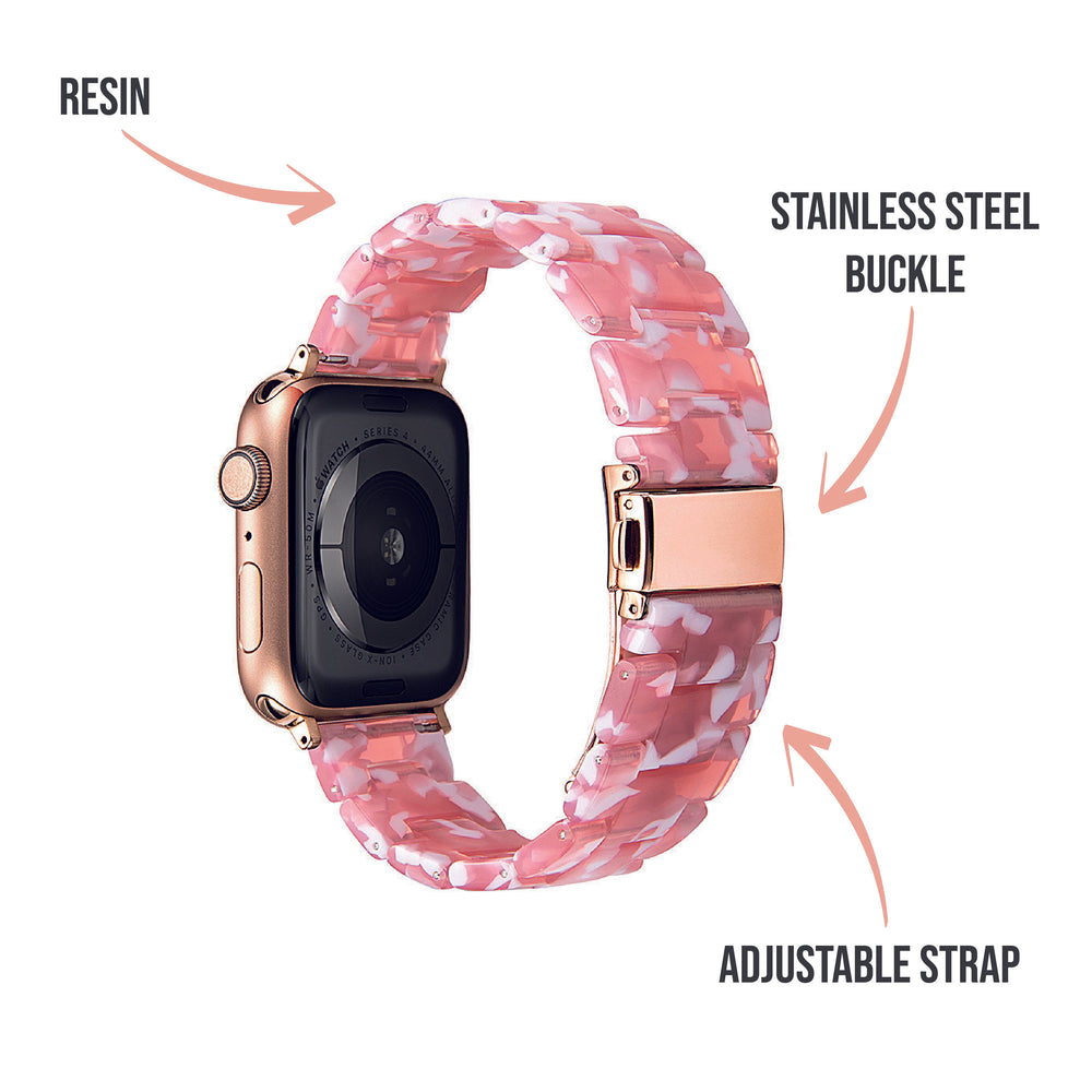 Statement Pink Pattern Smartwatch Strap