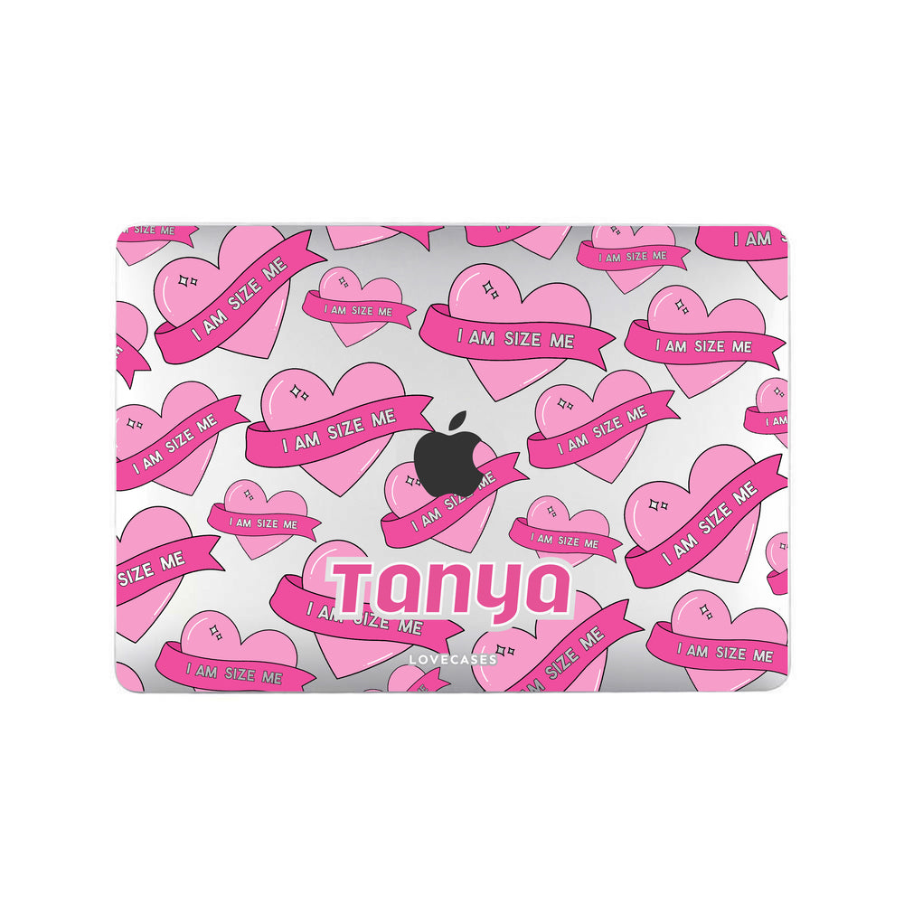 Personalised #IAMSIZEME Heart Pattern MacBook Case