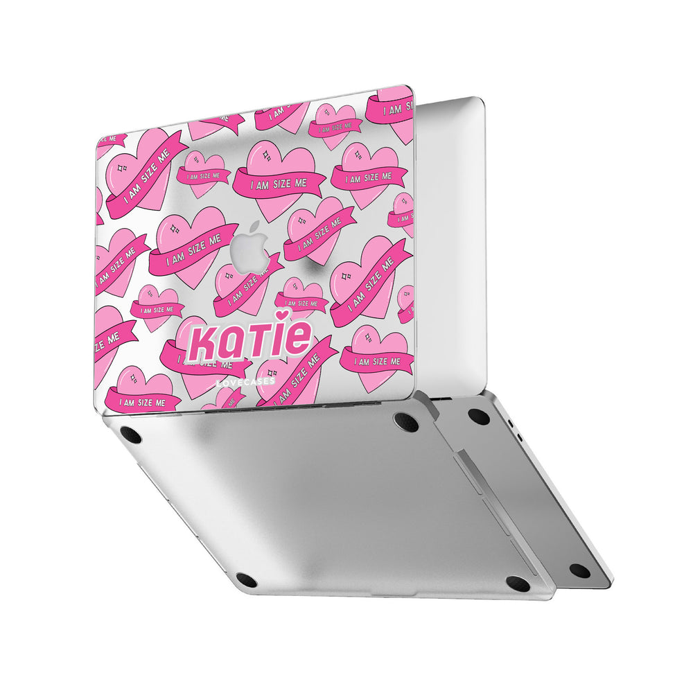 Personalised #IAMSIZEME Heart Pattern MacBook Case