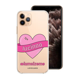 Personalised #IAMSIZEME Heart Phone Case