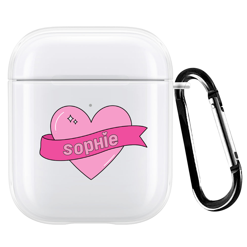 
            
                Load image into Gallery viewer, Personalised #IAMSIZEME Heart AirPod Case
            
        