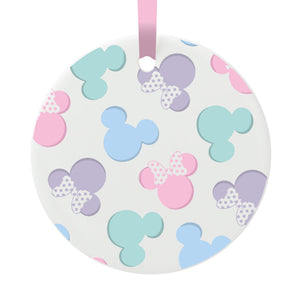 Pastel Mickey & Minnie Hanging Decoration