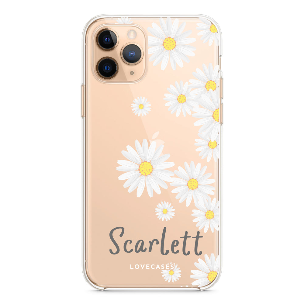 Personalised Scattered Daisy Phone Case