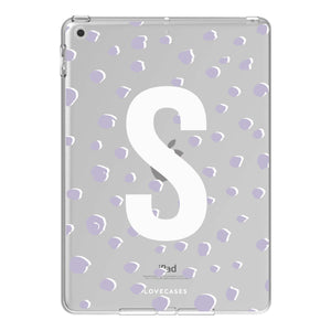 Personalised Purple Spots iPad Case
