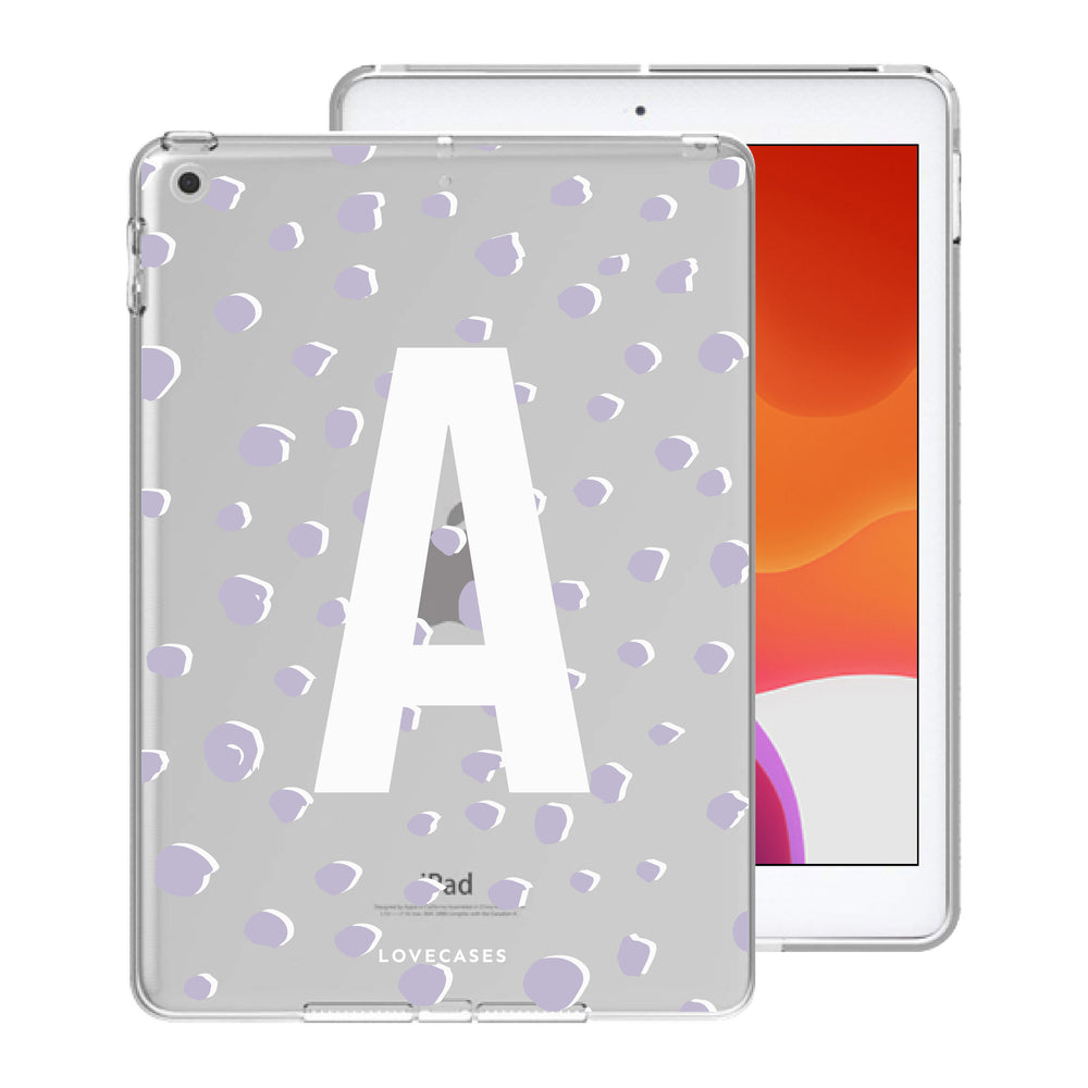 
            
                Load image into Gallery viewer, Personalised Purple Spots iPad Case
            
        