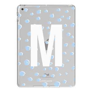 Personalised Blue Spots iPad Case