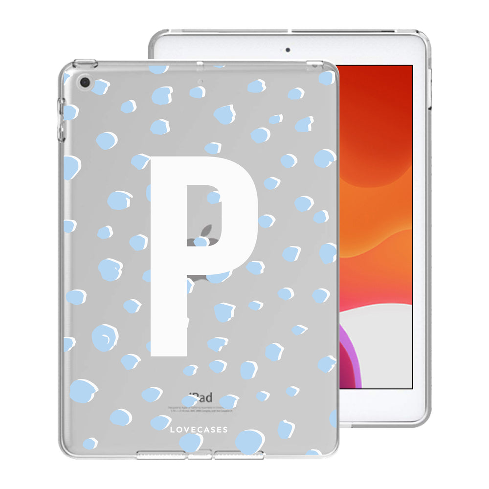 Personalised Blue Spots iPad Case