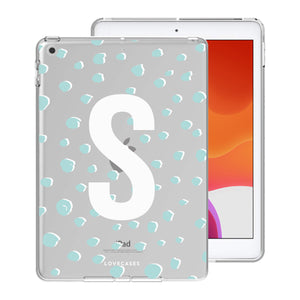 Personalised Teal Spots iPad Case