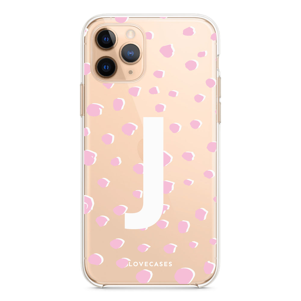 Personalised Pink Spots Phone Case