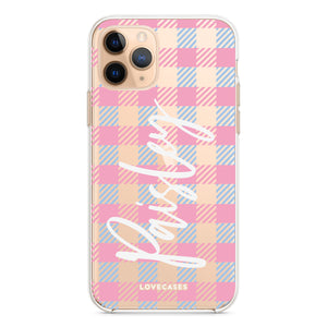 Personalised Gingham Phone Case