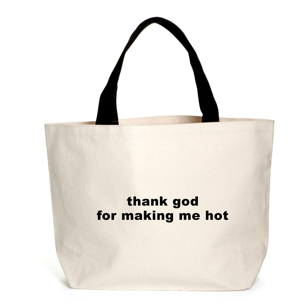 Thank God Slogan Tote